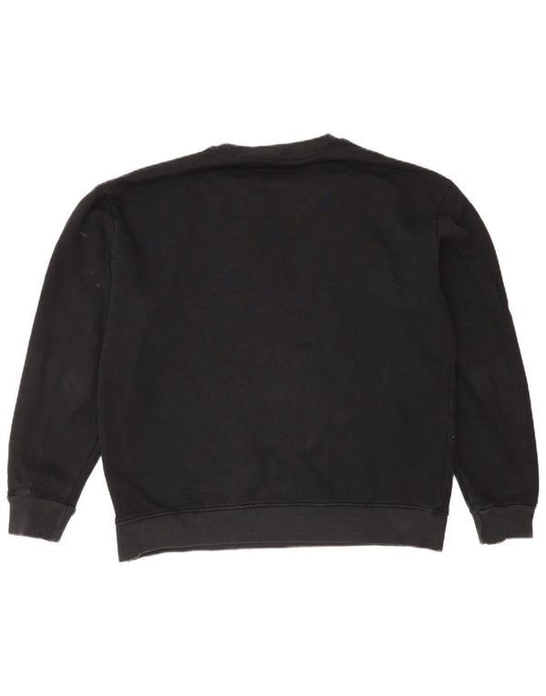 K-Way Mens Sweatshirt Jumper Large Black Cotton