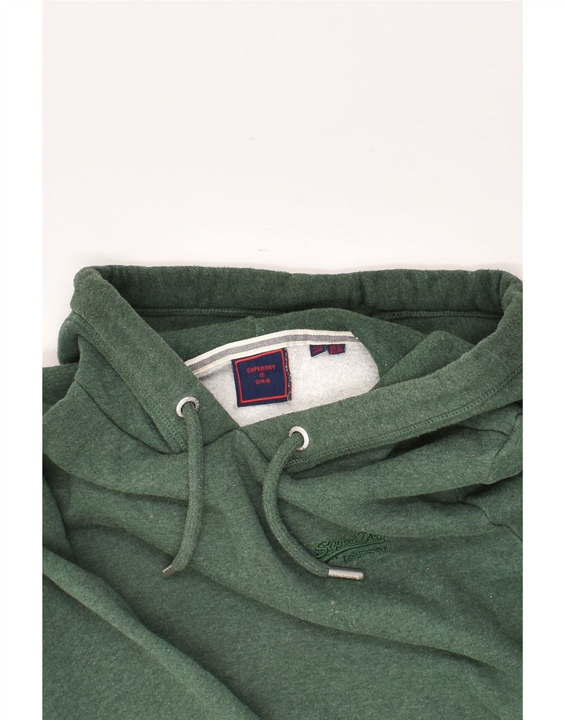 SUPERDRY Womens Hoodie Jumper UK 12 Medium  Green Cotton | Vintage Superdry | Thrift | Second-Hand Superdry | Used Clothing | Messina Hembry 