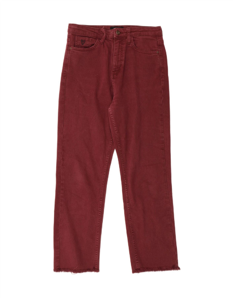 DESIGUAL Womens Straight Jeans EU 40 Medium W30 L27 Burgundy Cotton Vintage Desigual and Second-Hand Desigual from Messina Hembry 