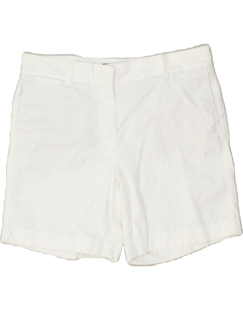 J. CREW Womens Chino Shorts US 8 Medium W30 White Cotton | Vintage J. Crew | Thrift | Second-Hand J. Crew | Used Clothing | Messina Hembry 