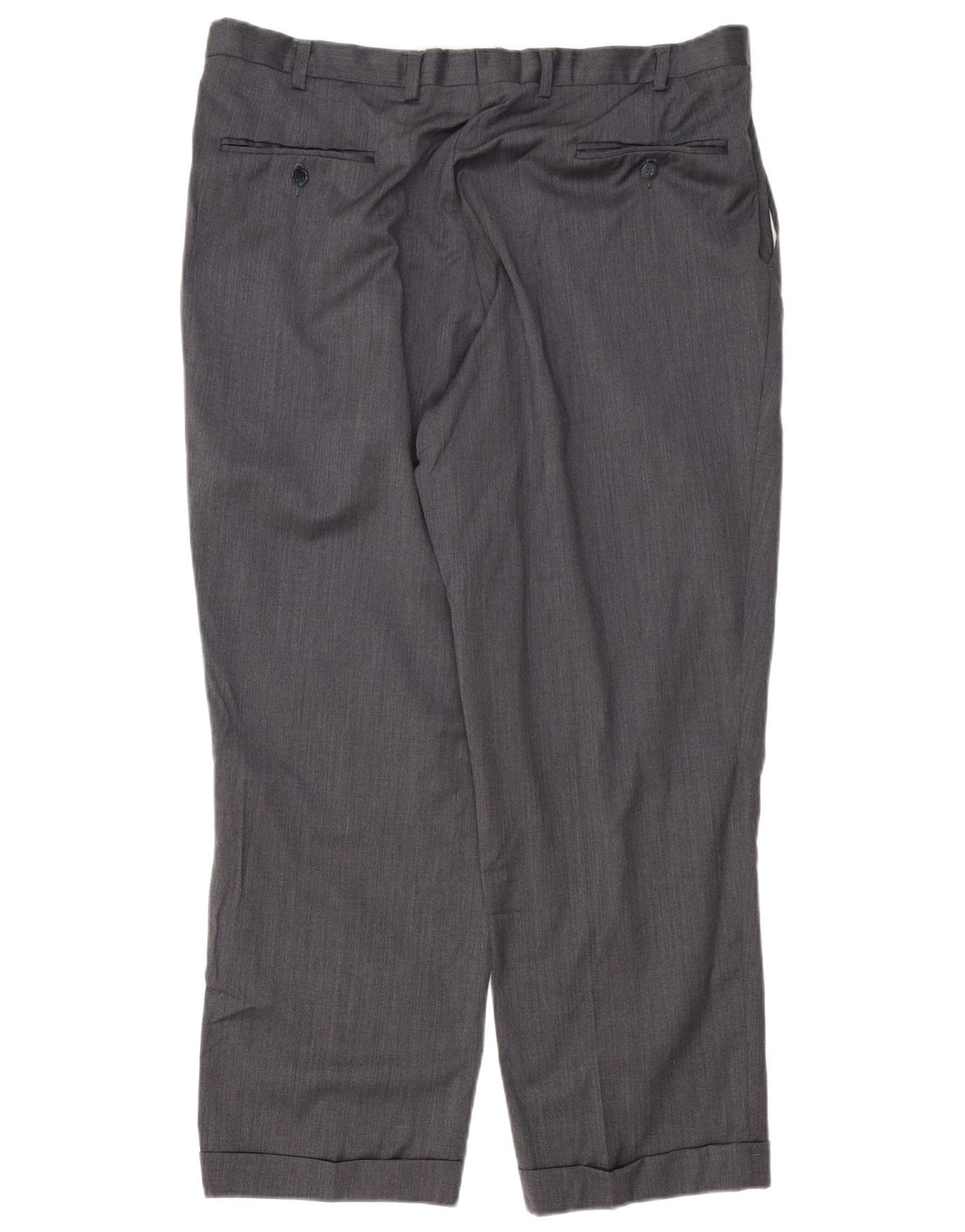 IZOD Mens Pegged Suit Trousers W38 L29 Grey Wool