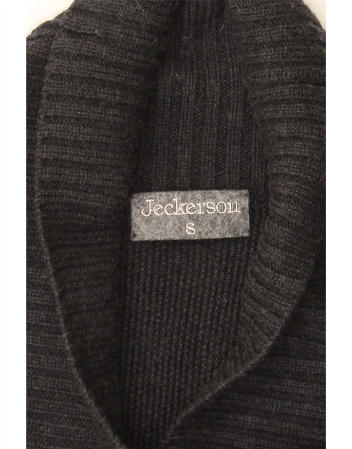 Jeckerson Womens Double Breasted Cardigan Sweater UK 10 Small Grey