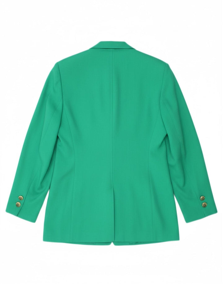 BASLER Womens 2 Button Blazer Jacket IT 42 Medium Green Polyester