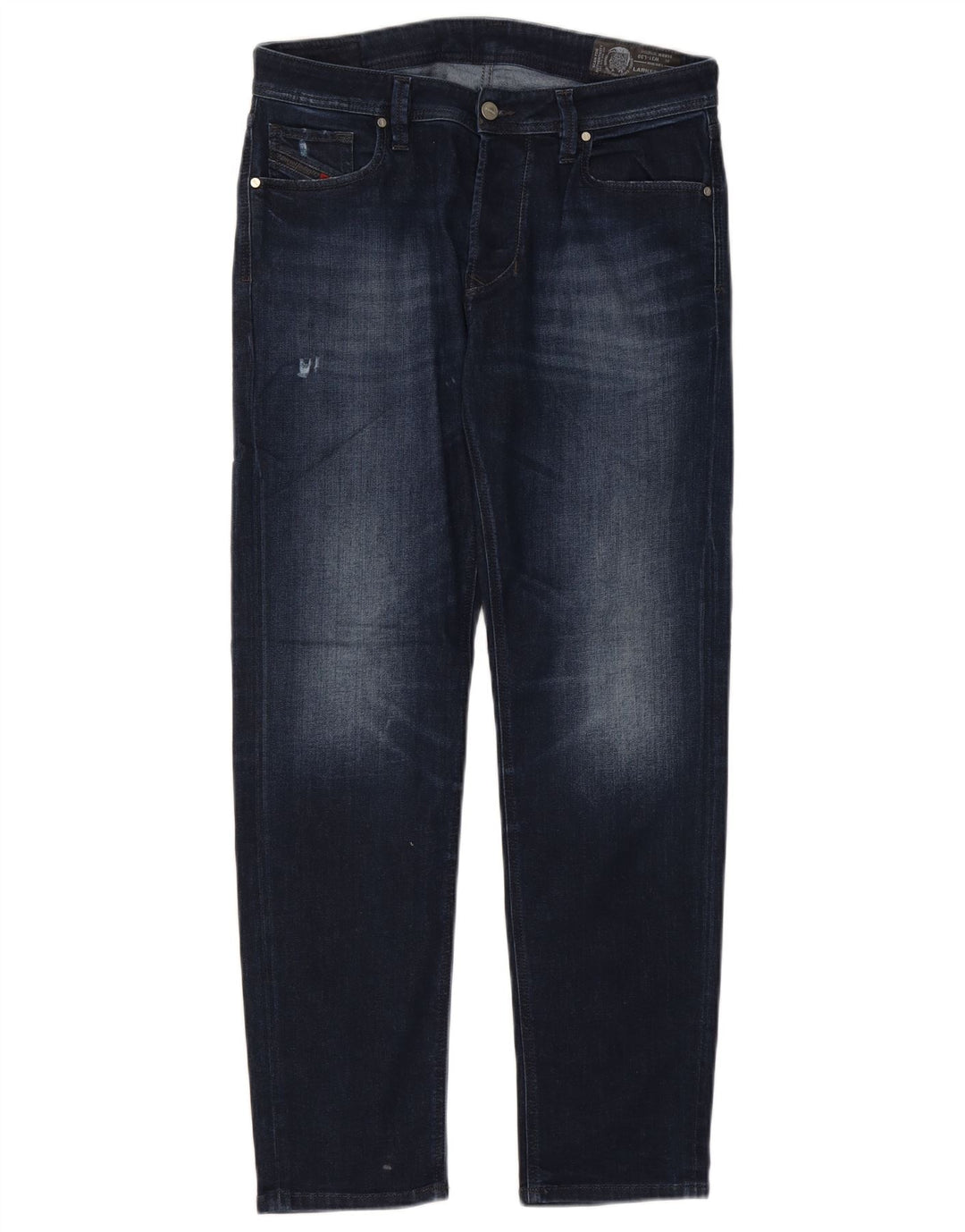 Diesel Mens Larkee-Beex Distressed Regular Tapered Jeans W31 L30 Navy Blue