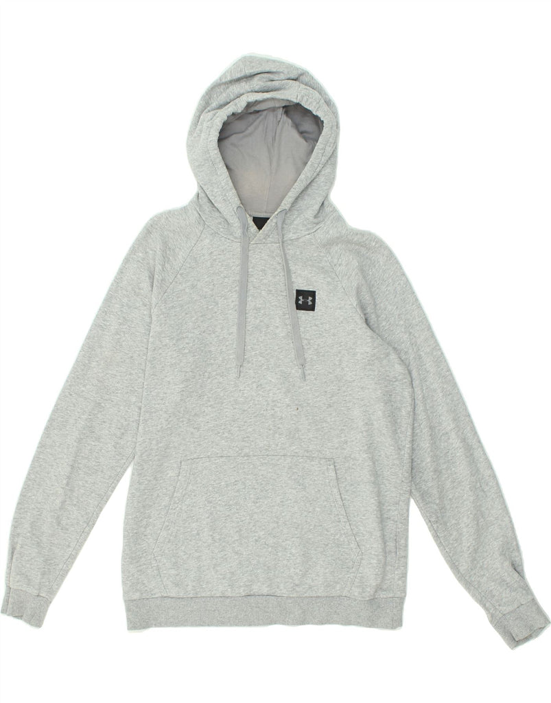 UNDER ARMOUR Mens Graphic Hoodie Jumper Medium Grey Cotton | Vintage Under Armour | Thrift | Second-Hand Under Armour | Used Clothing | Messina Hembry 