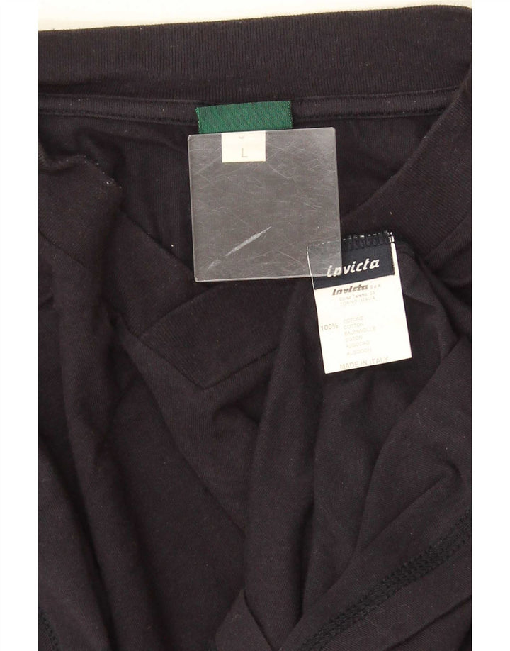 Invicta Mens Top Long Sleeve Large Navy Blue Cotton