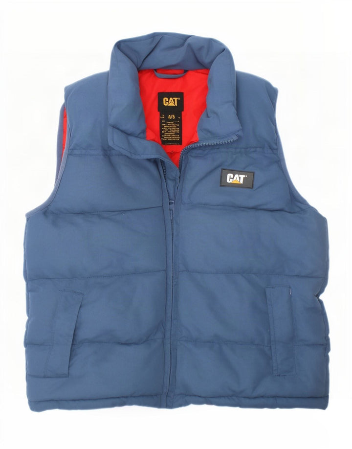 Caterpillar Boys Padded Gilet 4-5 Years Blue Polyester