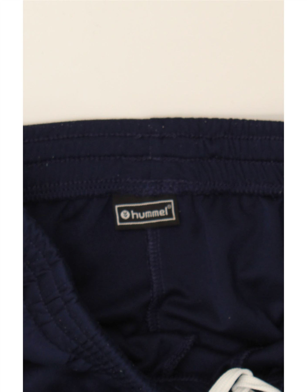 HUMMEL Mens Graphic Tracksuit Trousers Small  Navy Blue Polyester Vintage Hummel and Second-Hand Hummel from Messina Hembry 