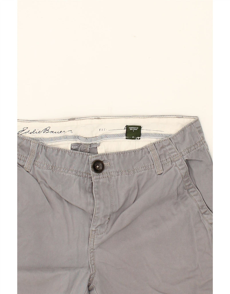 EDDIE BAUER Womens Chino Shorts US 8 Medium W30  Grey Cotton Vintage Eddie Bauer and Second-Hand Eddie Bauer from Messina Hembry 