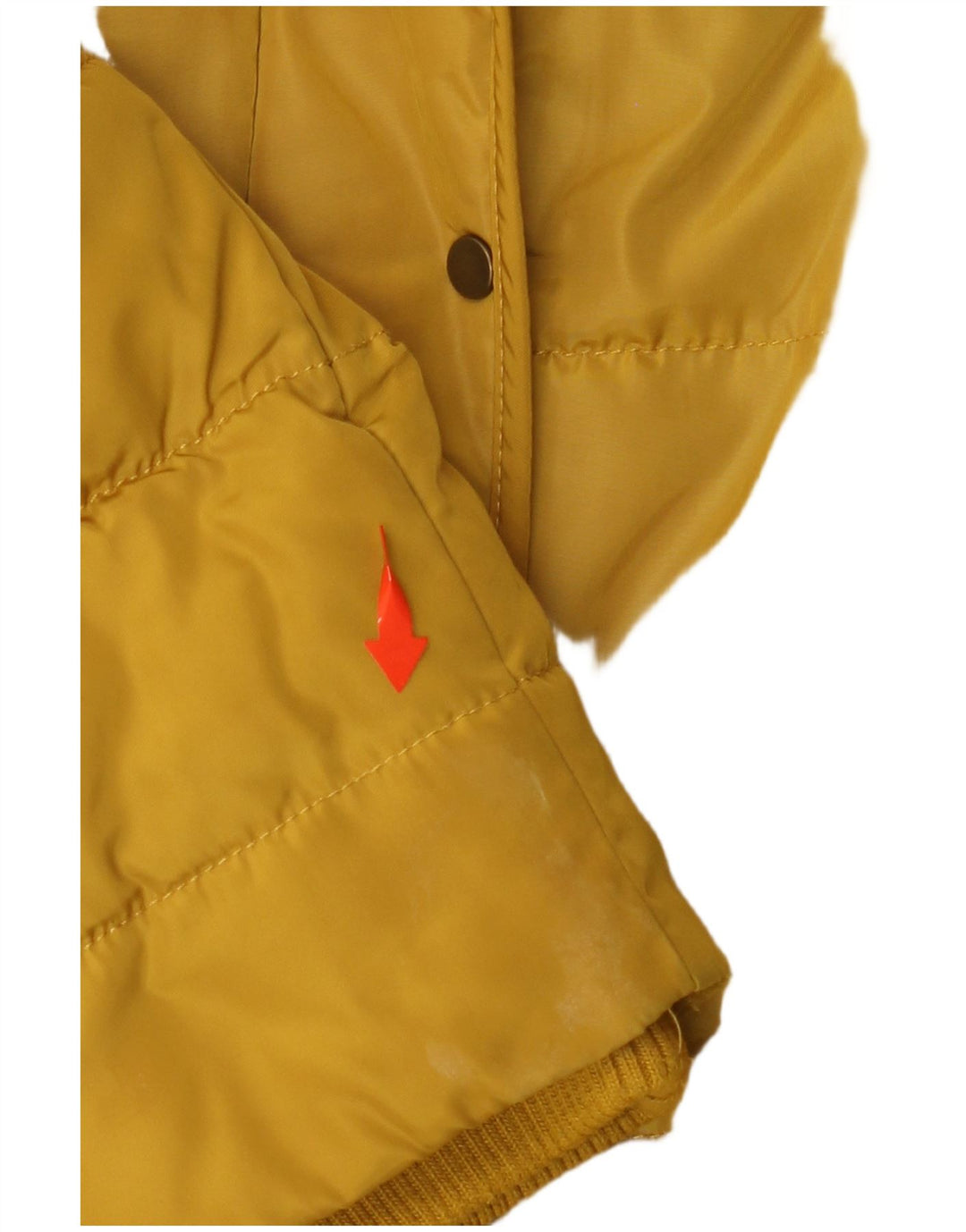 LAURA ASHLEY Womens Padded Jacket UK 12 Medium Yellow Polyester