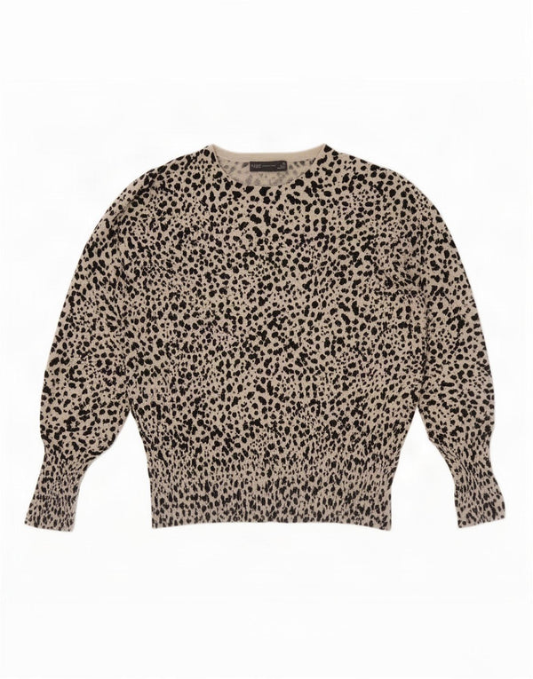 Marks & Spencer Womens Boat Neck Jumper Sweater UK 20 2XL Beige