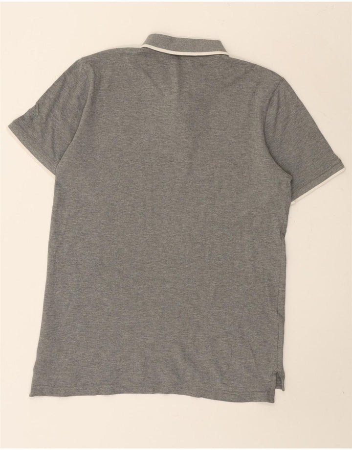 Puma Mens Polo Shirt Medium Grey Cotton