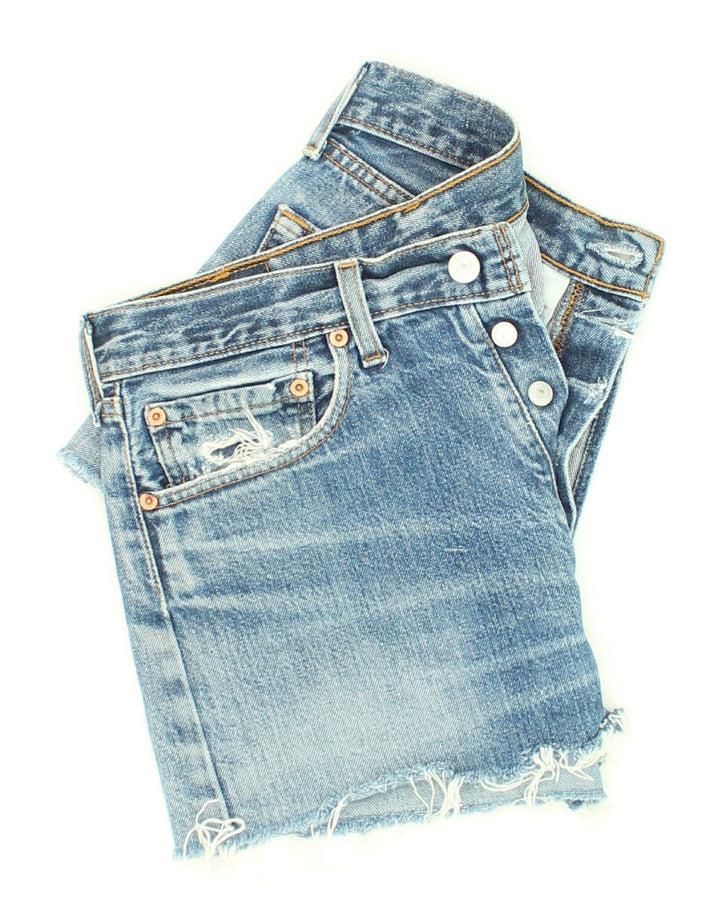 LEVI'S Womens Vintage Denim Shorts W31 Medium Blue Cotton