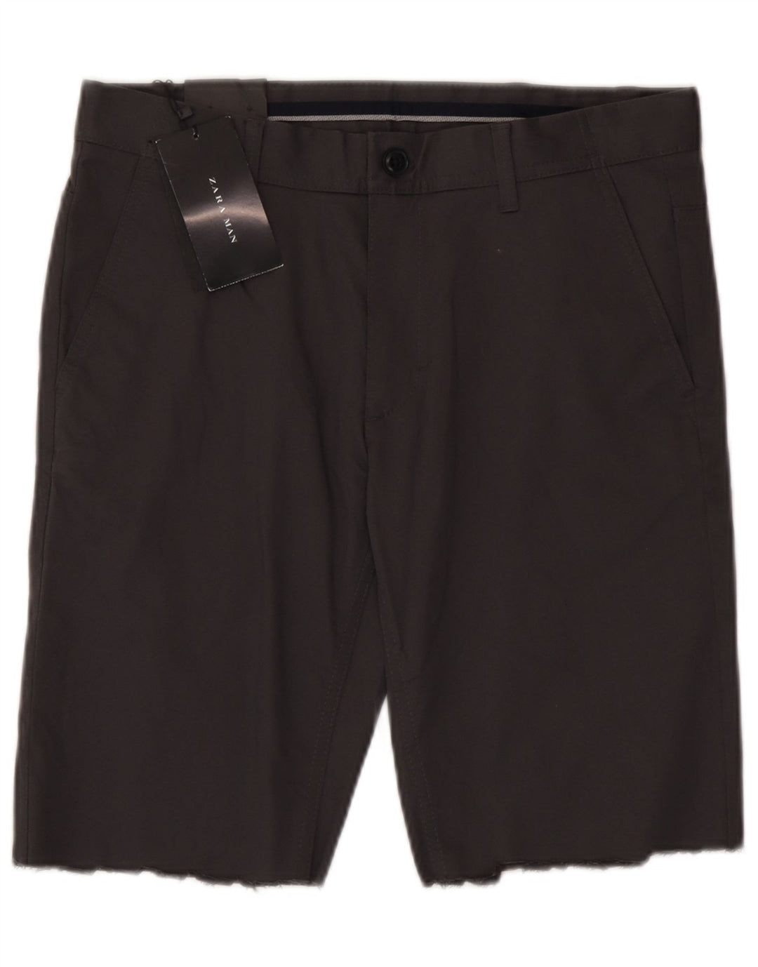 Zara Mens Chino Shorts EU 40 Medium W31  Grey Cotton