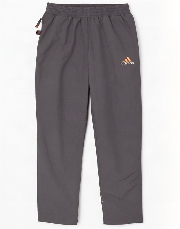 Adidas Mens Tracksuit Trousers UK 40/42 Medium Grey Colourblock Polyamide