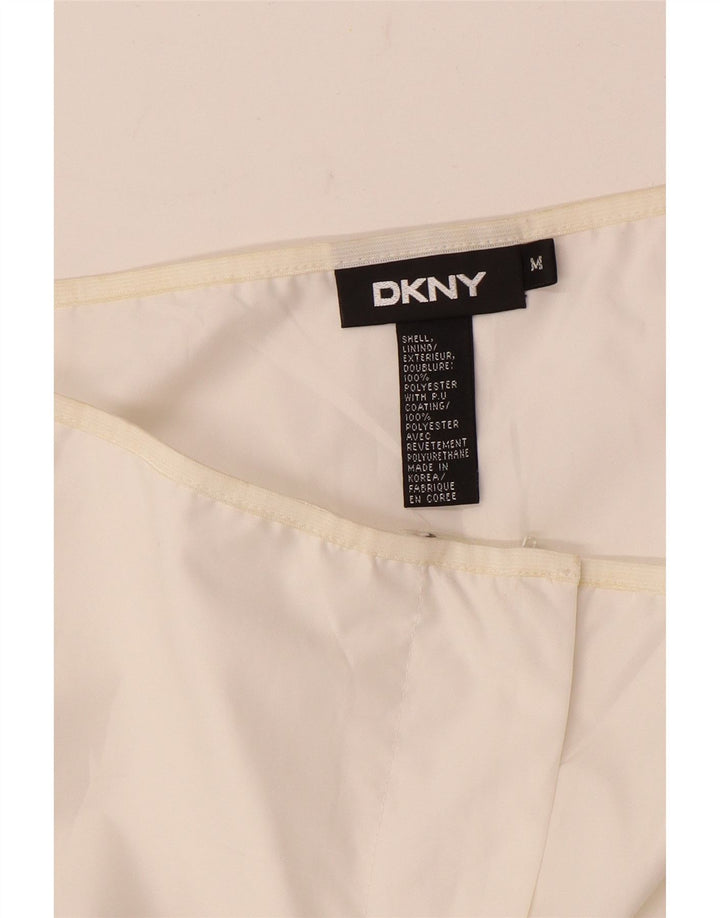 Dkny Womens Straight Casual Trousers Medium W30 L28 White Polyester