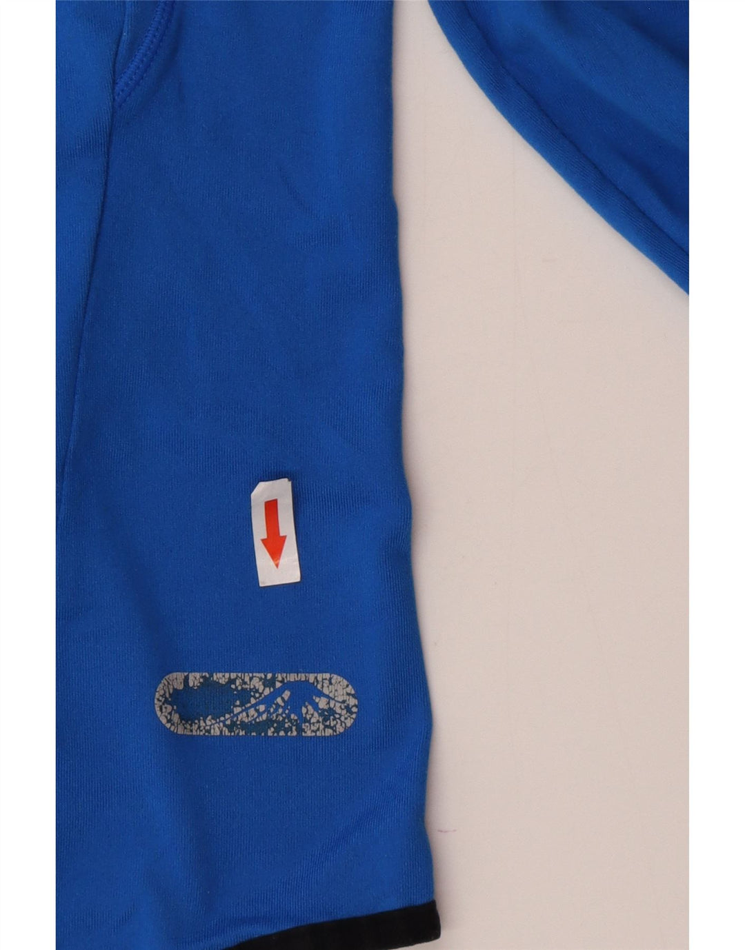 Asics Mens Zip Neck Hooded Top Long Sleeve Medium Blue Polyester