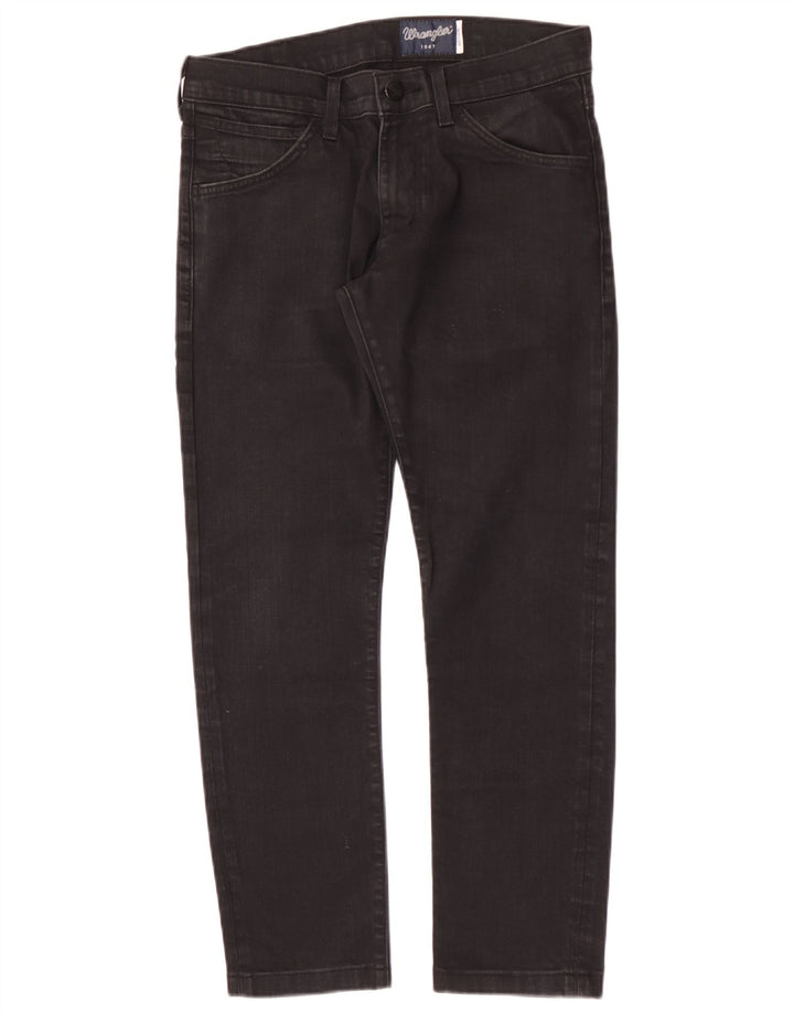 Wrangler Mens Bryson Slim Jeans W30 L28 Black Cotton