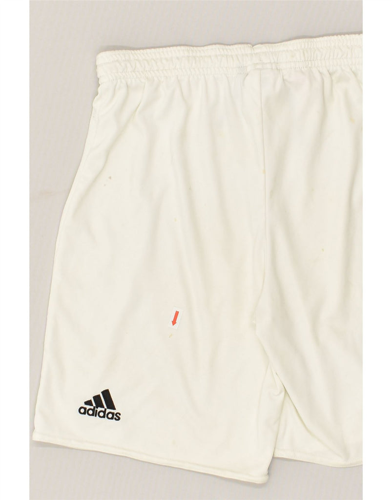 ADIDAS Boys Deutscher Fussball Bund Sport Shorts 11-12 Years White | Vintage Adidas | Thrift | Second-Hand Adidas | Used Clothing | Messina Hembry 