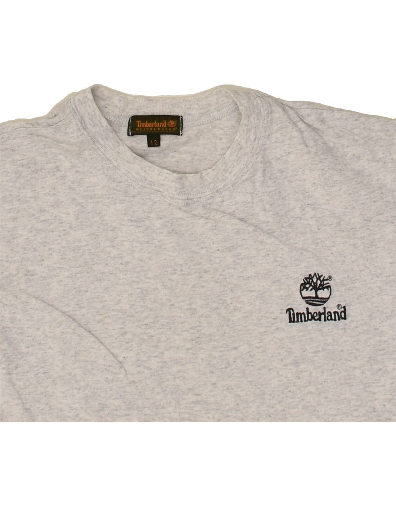 TIMBERLAND Boys T-Shirt Top 11-12 Years Grey Cotton | Vintage Timberland | Thrift | Second-Hand Timberland | Used Clothing | Messina Hembry 