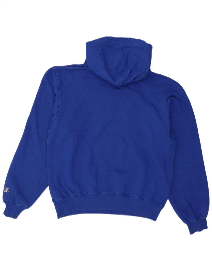 Champion Mens Hoodie Jumper Medium Blue Cotton