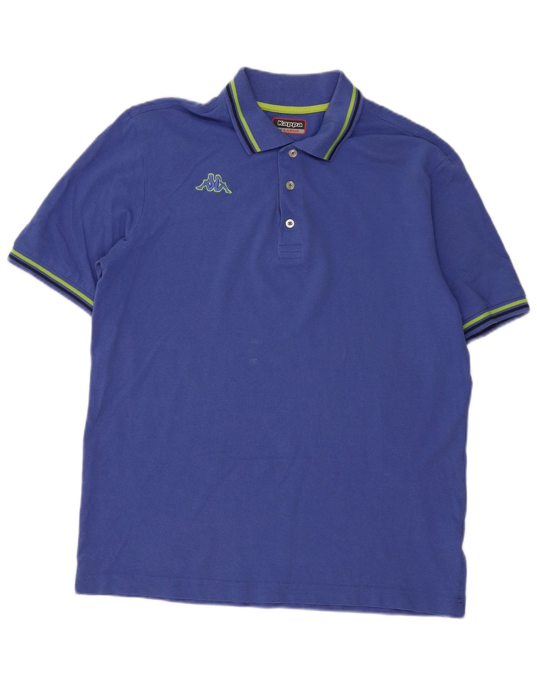 Kappa Mens Polo Shirt XL Blue Cotton