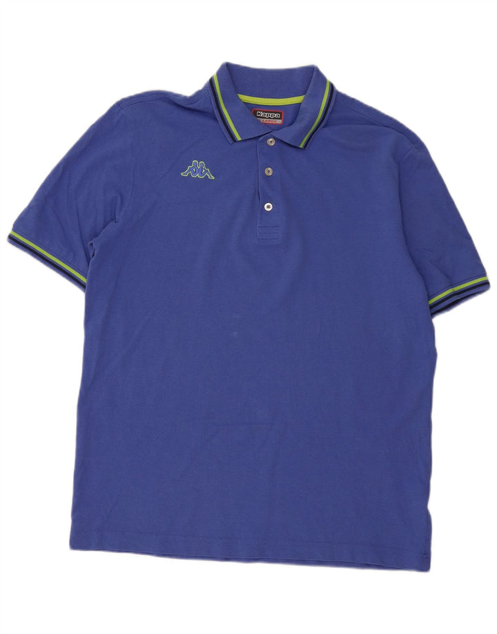 Kappa Mens Polo Shirt XL Blue Cotton