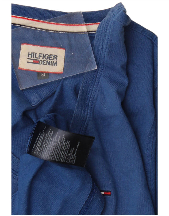 TOMMY HILFIGER Mens T-Shirt Top Medium Blue Cotton