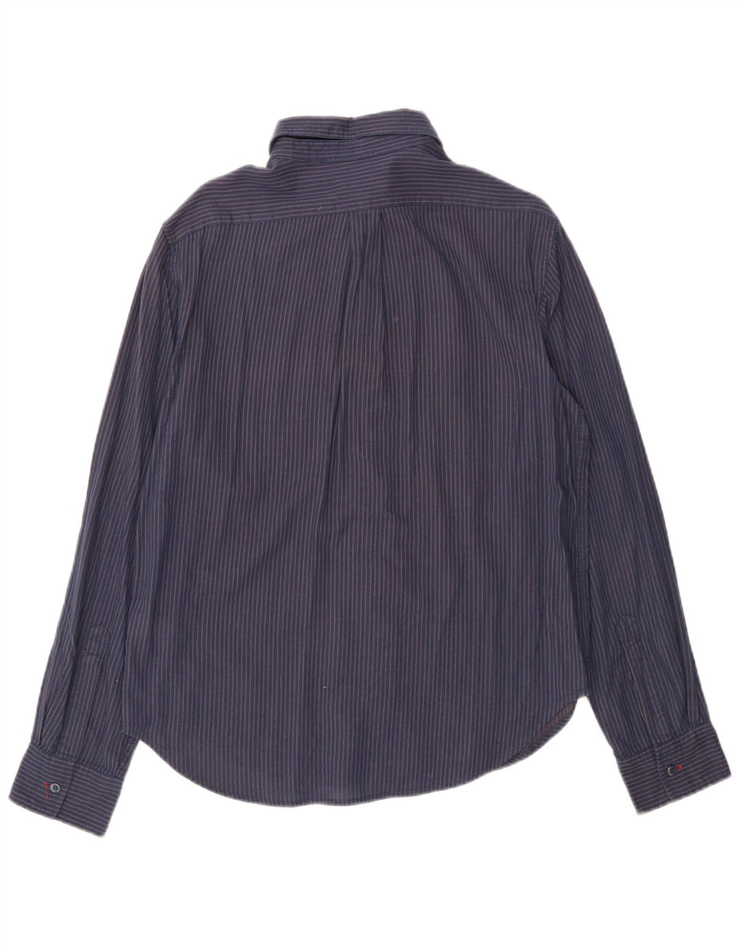 ARMANI JEANS Mens Shirt Medium Navy Blue Striped Cotton