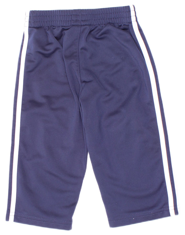 Adidas Baby Boys Tracksuit Trousers 9-12 Months Navy Blue Polyester