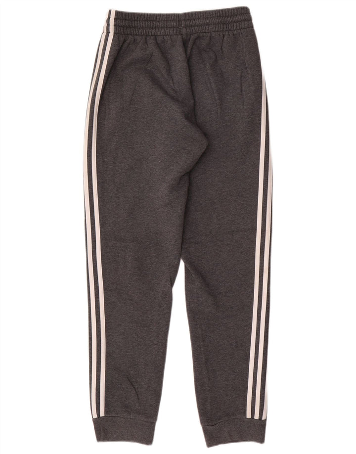 ADIDAS Mens Tracksuit Trousers Joggers Small  Grey Cotton