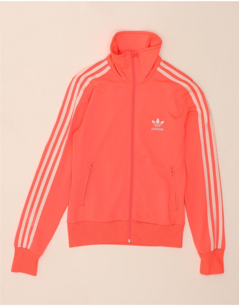 ADIDAS Womens Graphic Tracksuit Top Jacket IT 40 Small Red Polyester Vintage Adidas and Second-Hand Adidas from Messina Hembry 