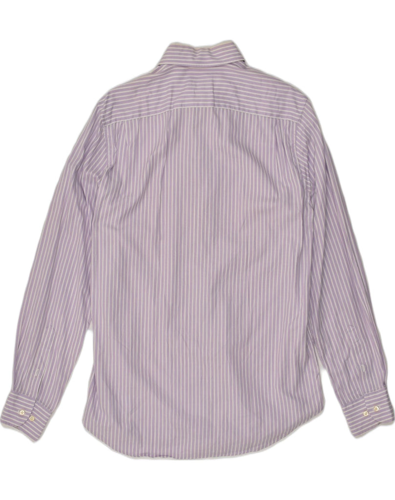 MASSIMO DUTTI Mens Shirt Large Purple Striped Cotton | Vintage Massimo Dutti | Thrift | Second-Hand Massimo Dutti | Used Clothing | Messina Hembry 