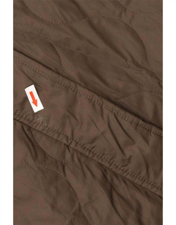 VANS Womens Oversized Bomber Jacket UK 14 Medium Khaki Polyester