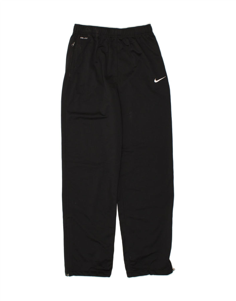 NIKE Boys Dri Fit Tracksuit Trousers 13-14 Years XL Black Polyester | Vintage Nike | Thrift | Second-Hand Nike | Used Clothing | Messina Hembry 