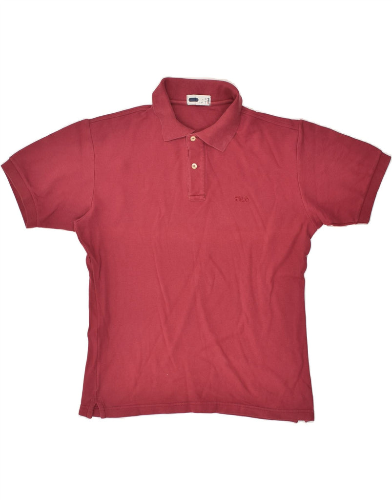 FILA Mens Polo Shirt IT 46 Small Red Cotton | Vintage Fila | Thrift | Second-Hand Fila | Used Clothing | Messina Hembry 