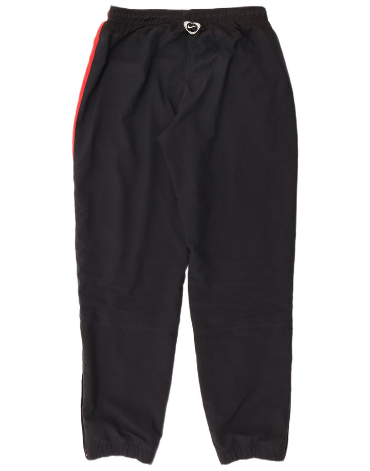 NIKE Mens Tracksuit Trousers Joggers UK 41/43 Large Black Colourblock