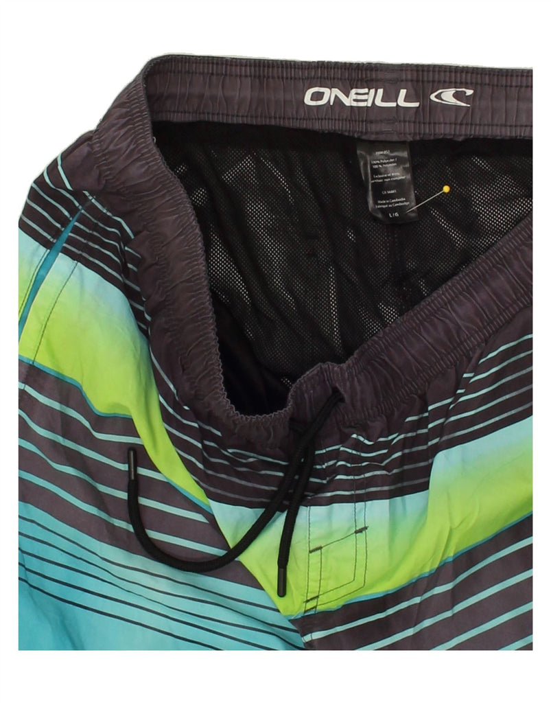 O'NEILL Mens Swimming Shorts Large Multicoloured Colourblock Polyester | Vintage O'Neill | Thrift | Second-Hand O'Neill | Used Clothing | Messina Hembry 