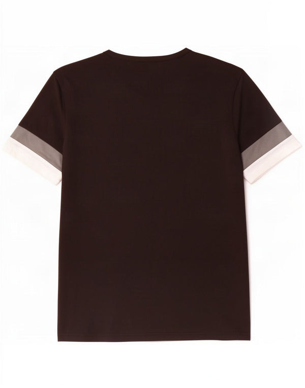 Puma Mens Graphic T-Shirt Top Large Black Colourblock