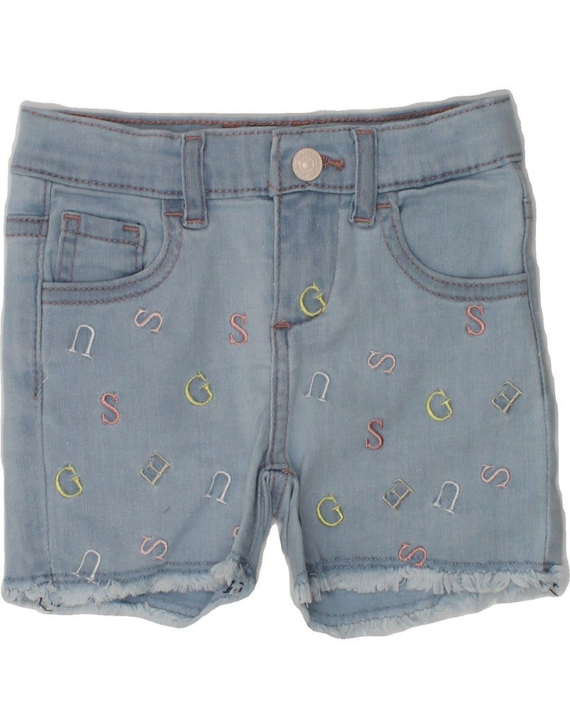 GUESS Girls Distressed Denim Shorts 2-3 Years W20  Blue | Vintage Guess | Thrift | Second-Hand Guess | Used Clothing | Messina Hembry 