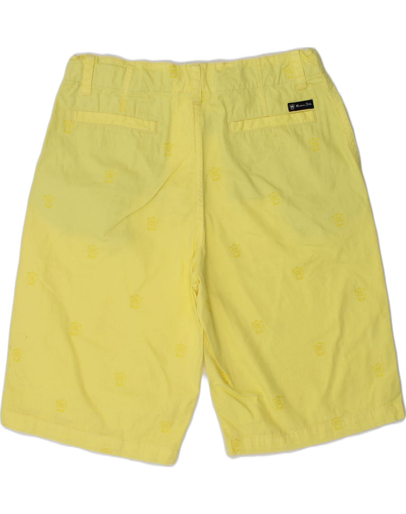 MASSIMO DUTTI Boys Chino Shorts 13-14 Years W26 Yellow Cotton | Vintage Massimo Dutti | Thrift | Second-Hand Massimo Dutti | Used Clothing | Messina Hembry 