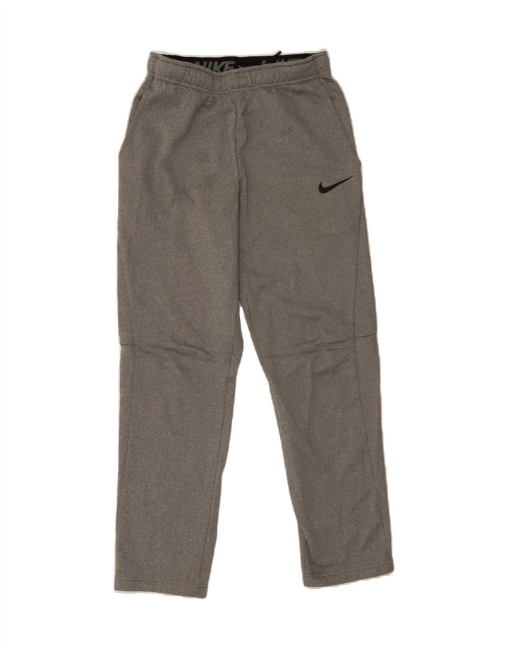 NIKE Mens Dri Fit Tracksuit Trousers Small  Grey Polyester Vintage Nike and Second-Hand Nike from Messina Hembry 