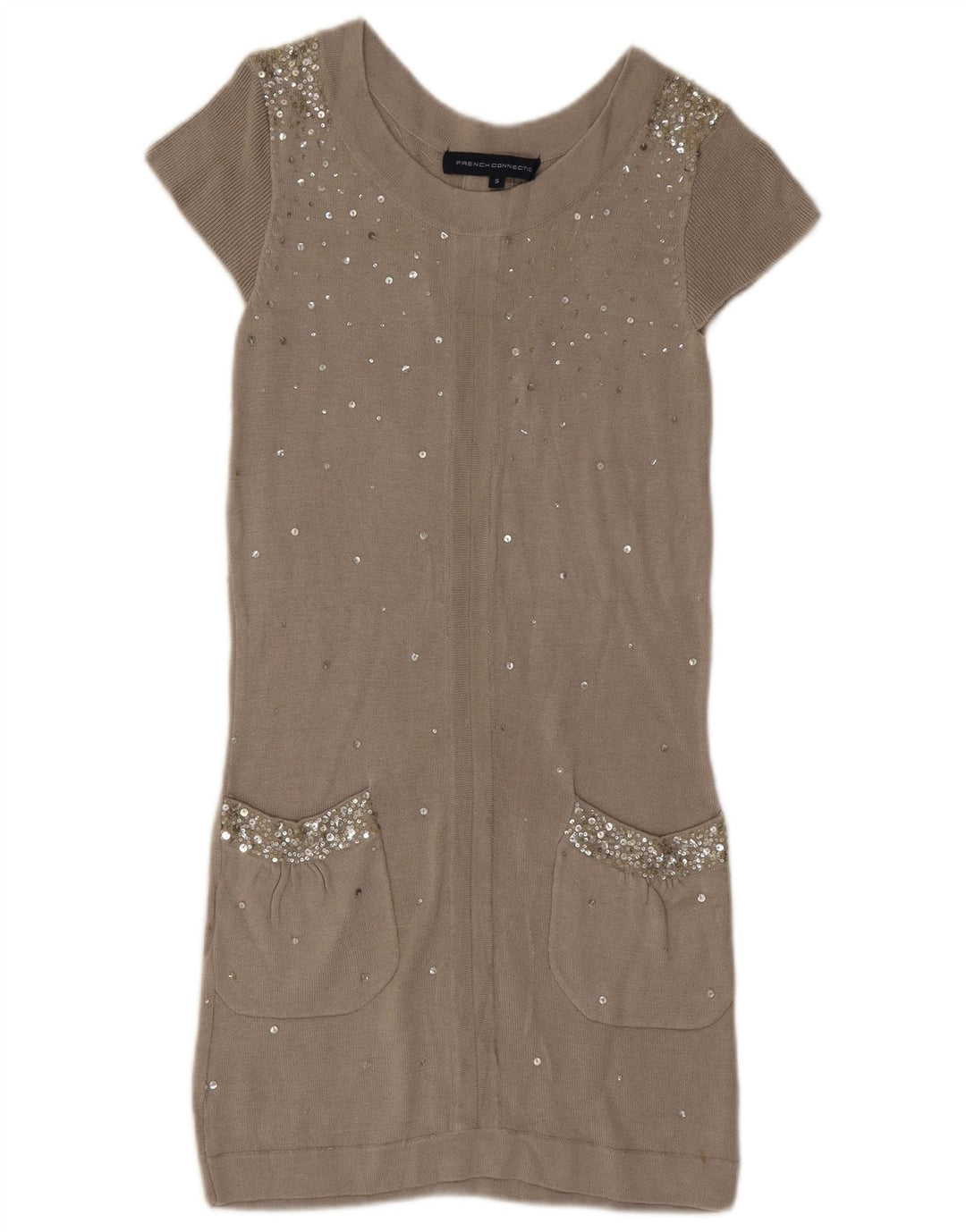 French Connection Womens Shift Dress UK 8 Small Grey