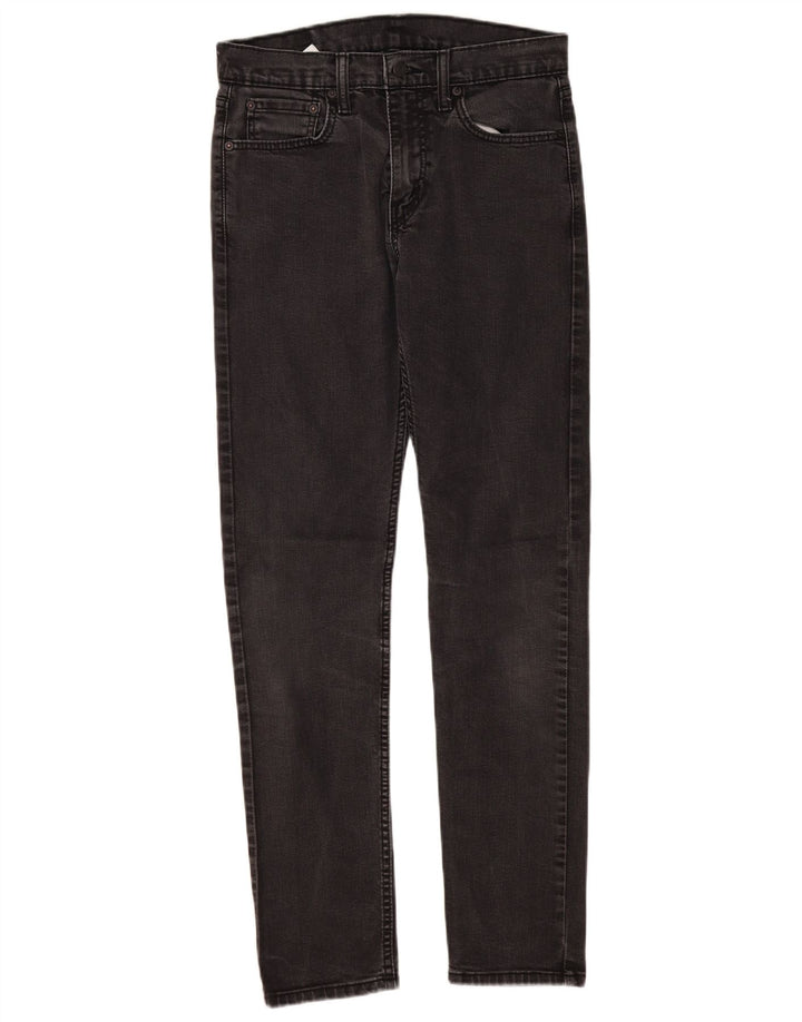 Levi's Mens 512 Slim Tapered Jeans W30 L31 Black Cotton