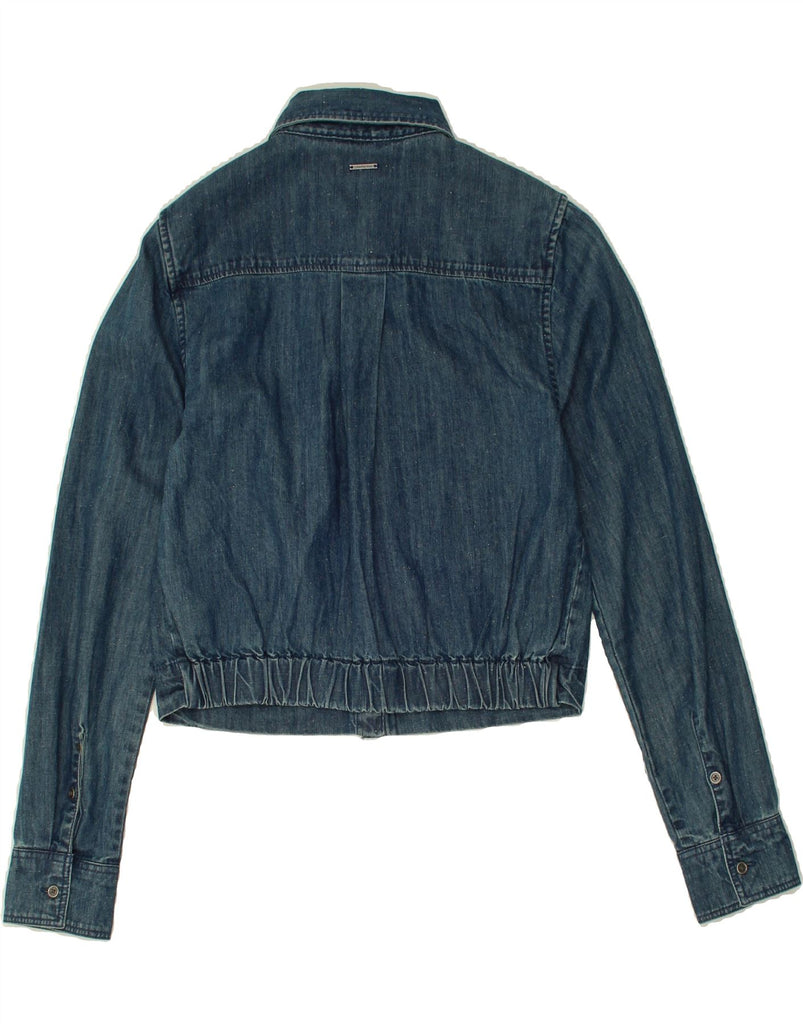 CALVIN KLEIN Womens Denim Jacket UK 6 XS Blue Cotton | Vintage Calvin Klein | Thrift | Second-Hand Calvin Klein | Used Clothing | Messina Hembry 