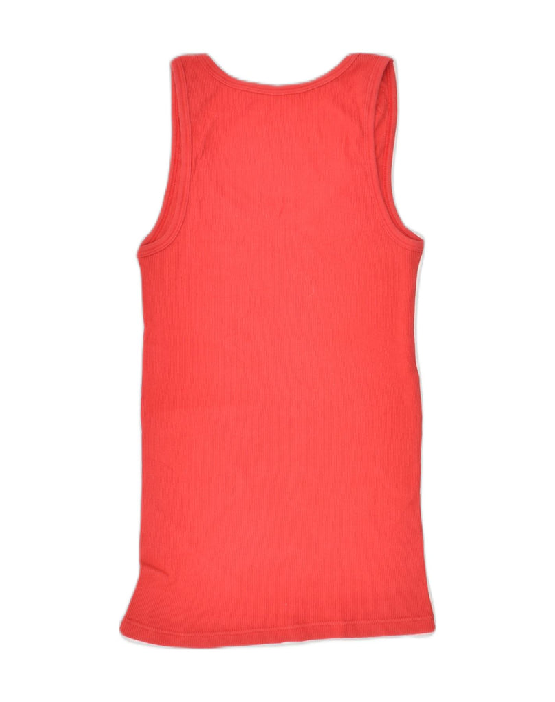 J. CREW Womens Vest Top UK 12 Medium Red Cotton | Vintage J. Crew | Thrift | Second-Hand J. Crew | Used Clothing | Messina Hembry 