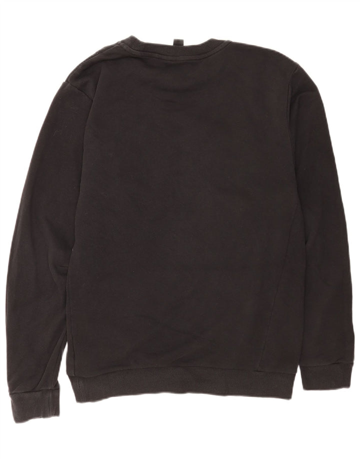 Adidas Mens Graphic Sweatshirt Jumper Medium Black Cotton