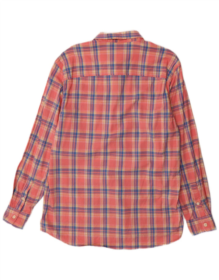 Lee Mens Flannel Shirt Large Pink Check Cotton