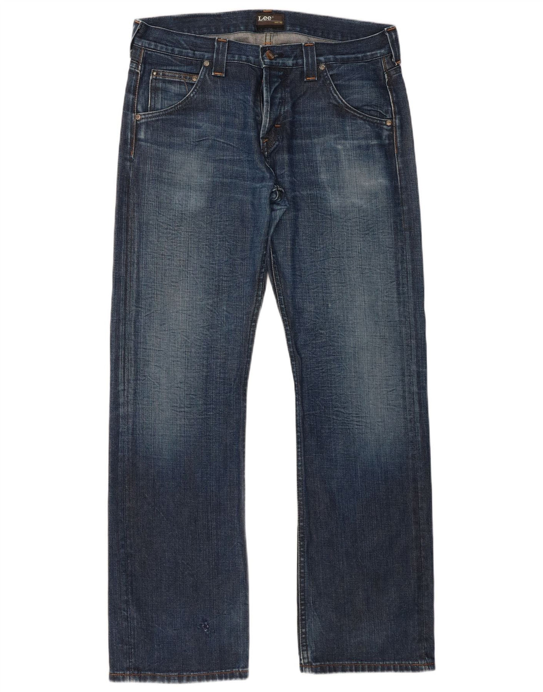 Lee Mens Flint Bootcut Jeans W33 L32 Blue Cotton
