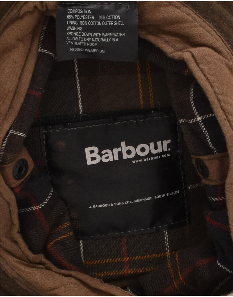 BARBOUR Mens Waxed Bucket Hat One Size Brown Polyester | Vintage Barbour | Thrift | Second-Hand Barbour | Used Clothing | Messina Hembry 